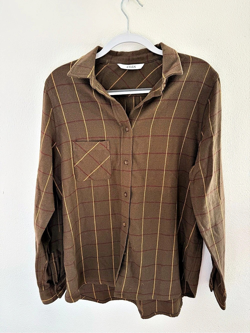 ANIÁN Plaid Button Down Shirt